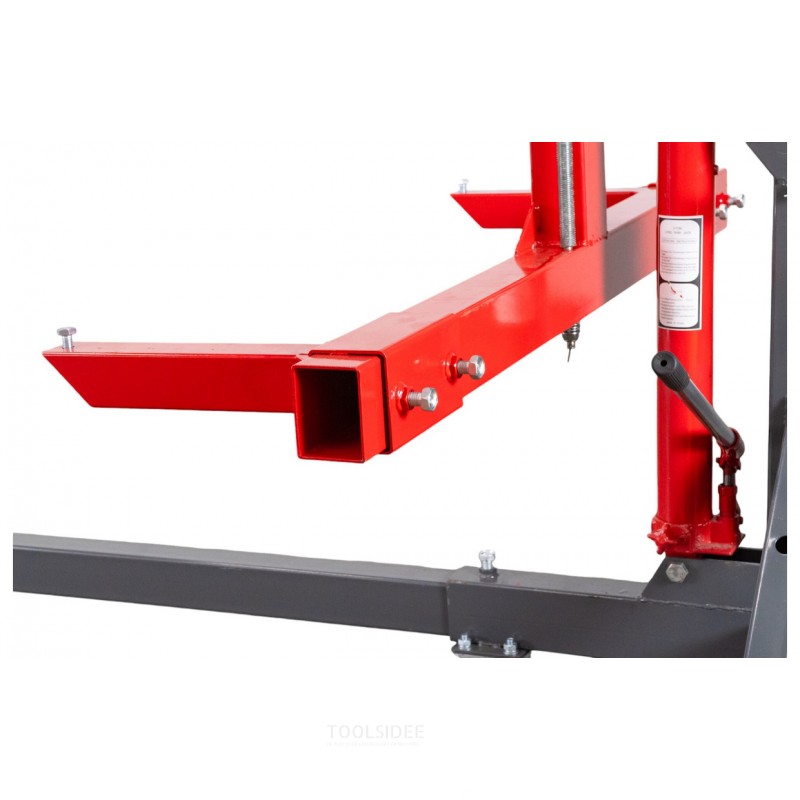 Vipbar brokonstruktion 360° 2 t mobile hjul 200 mm MW Tools