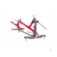 Kantelbrug carrosserie 360° 2 t mobiel wielen 200 mm MW Tools