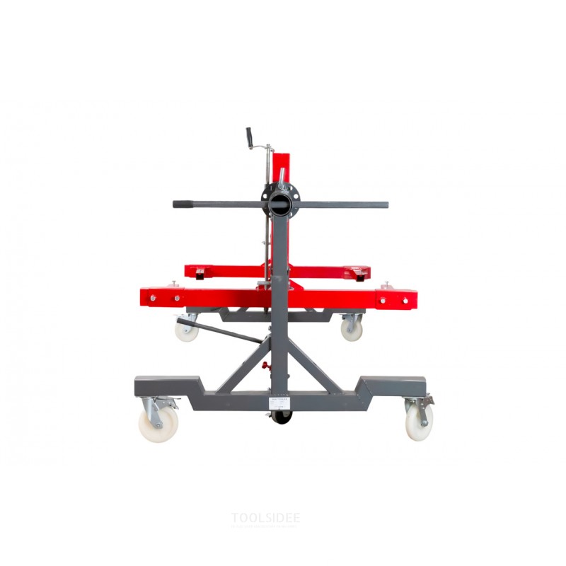 Vipbar brokonstruktion 360° 2 t mobile hjul 200 mm MW Tools