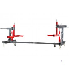 Kantelbrug carrosserie 360° 2 t mobiel wielen 200 mm MW Tools