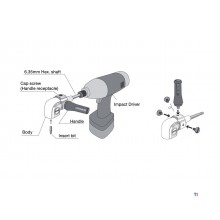 MW Tools rettvinklet bitholder