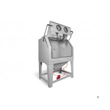 PACK Profi-Strahlkabine 990 L mit 25 kg Glasperlen und 25 kg Braunkorund MW Tools