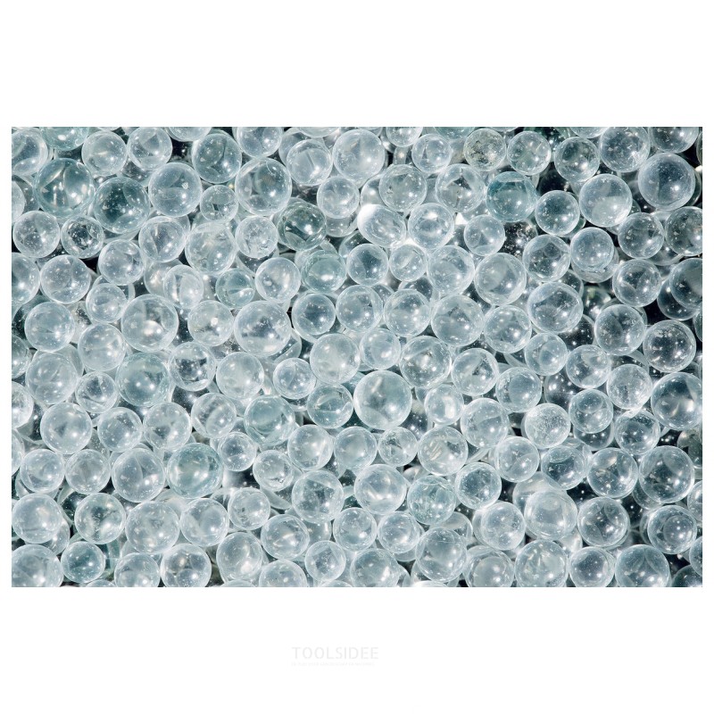 PAKKAUS ammattimainen puhalluskaappi 990 L, jossa 25 kg lasihelmiä ja 25 kg ruskeaa korundia MW Tools