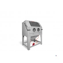 PACK Profi-Strahlkabine 990 L mit 25 kg Glasperlen und 25 kg Braunkorund MW Tools