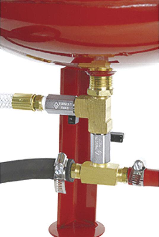 Mobiler Strahlkessel + Sodastrahl-Kit + 2 Beutel SO25-Strahlmittel MW Tools Mobiler Strahlkessel + Sodastrahl-Kit + 2 Beutel SO25-Strahlmittel MW Tools