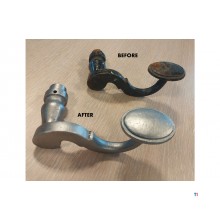 Mobiler Strahlkessel + Sodastrahl-Kit + 2 Beutel SO25-Strahlmittel MW Tools Mobiler Strahlkessel + Sodastrahl-Kit + 2 Beutel SO25-Strahlmittel MW Tools