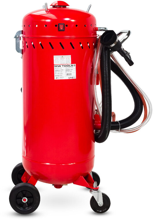 Mobiler Strahltank 106 Liter + 2 Säcke Strahlmittel SBLM050 MW Tools