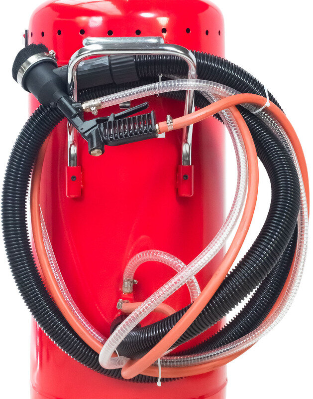 Mobiler Strahltank 106 Liter + 2 Säcke Strahlmittel SBLM050 MW Tools