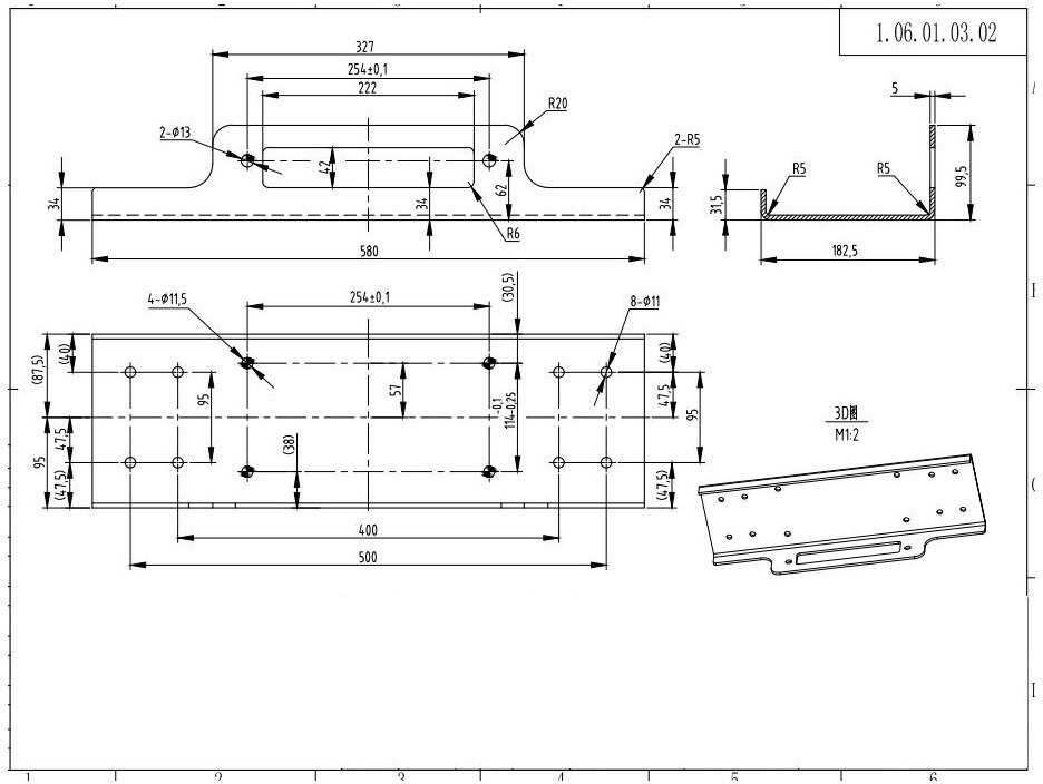 Universell monteringsplate for vinsjer opptil 5,5 tonn. MW Tools