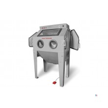 PACK Strahlkabine 415 L mit 25 kg Glasperlen und 25 kg Braunkorund MW Tools