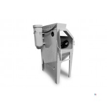 PACK Strahlkabine 415 L mit 25 kg Glasperlen und 25 kg Braunkorund MW Tools