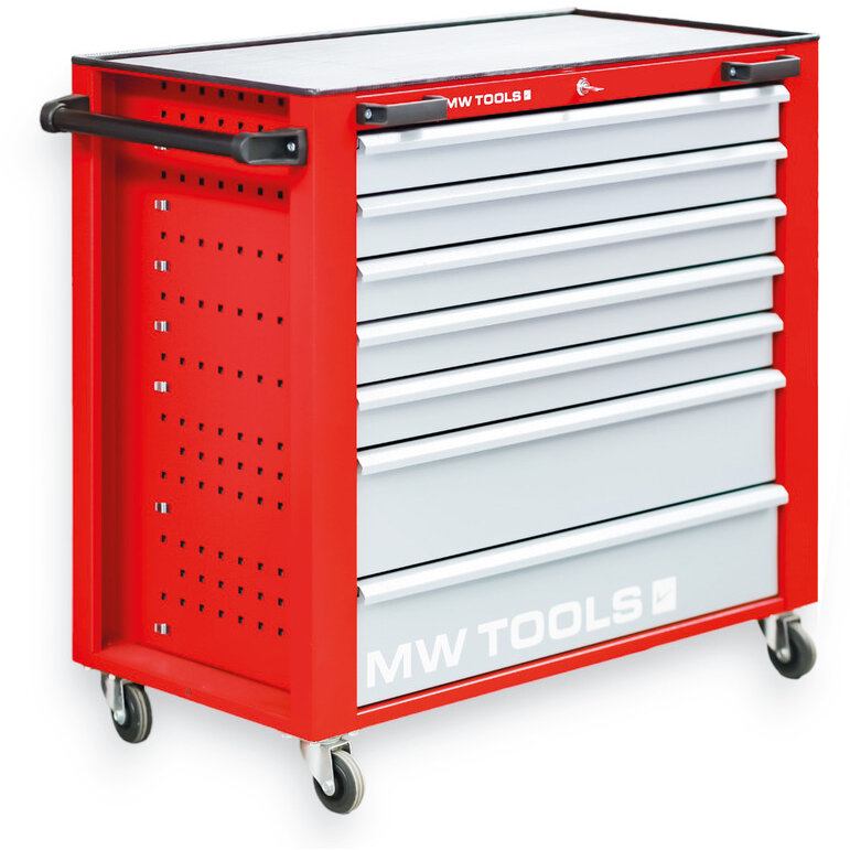 PRACO STARTER 212-teiliger Werkzeugwagen gefüllt mit MW Tools