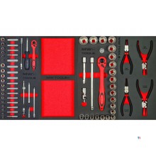 PRACO STARTER 212-teiliger Werkzeugwagen gefüllt mit MW Tools
