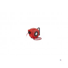 Compressed air reel 8 m Ø 3/8" 10 bar PP with automatic roll-up and swivel wall bracket MW Tools