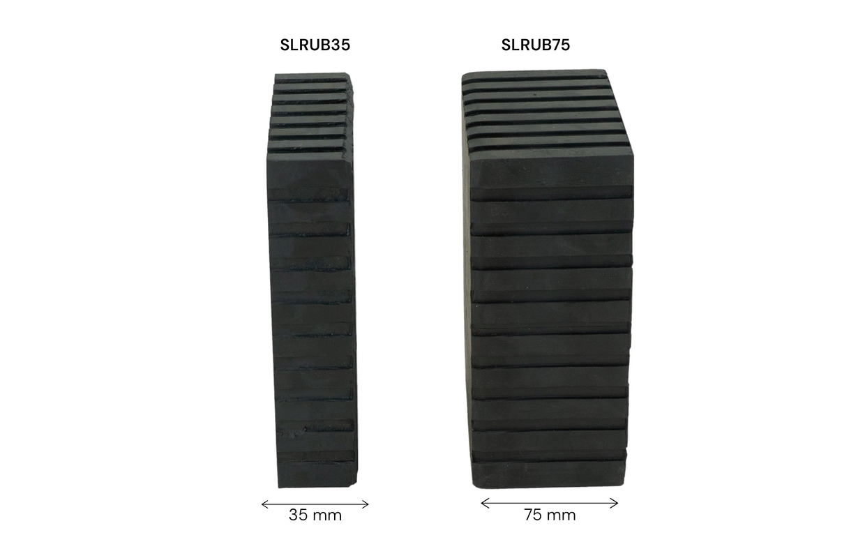 Universal gummiblok 160x120x75mm MW Tools