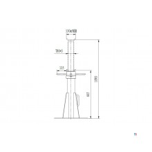 Cavalletto professionale per carichi pesanti 20T - modello a vite - alto MW Tools