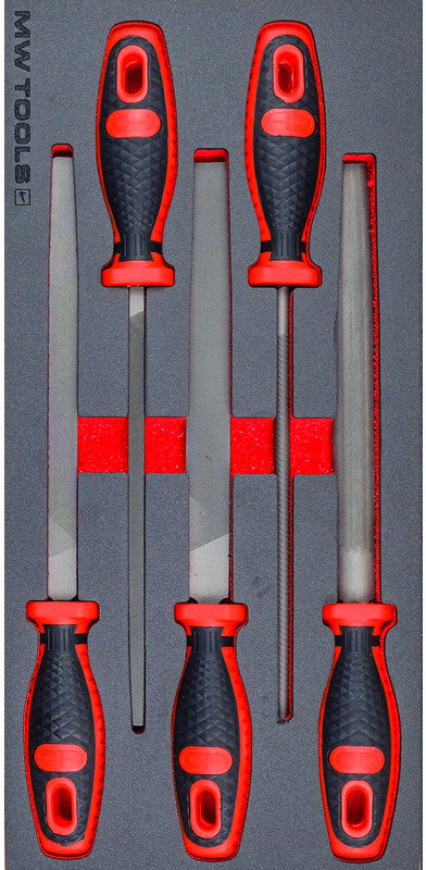 File set foam tray 200mm 5-piece MW Tools