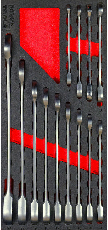 Skraldenøglesæt i skumbakke 8-24 mm 13 dele MW Tools Skraldenøglesæt i skumbakke 8-24 mm 13 dele MW Tools