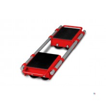 Set transportrollen 6 t 8 nylon rollen vaste plateau met verbinding MW Tools Set transportrollen 6 t 8 nylon rollen vaste plateau met verbinding MW Tools