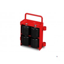 Set transportrollen 6 t 8 nylon rollen vaste plateau met verbinding MW Tools Set transportrollen 6 t 8 nylon rollen vaste plateau met verbinding MW Tools