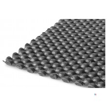 PVC op rol 10mx1500mmx3mm geperforeerd donkergrijs MW Tools