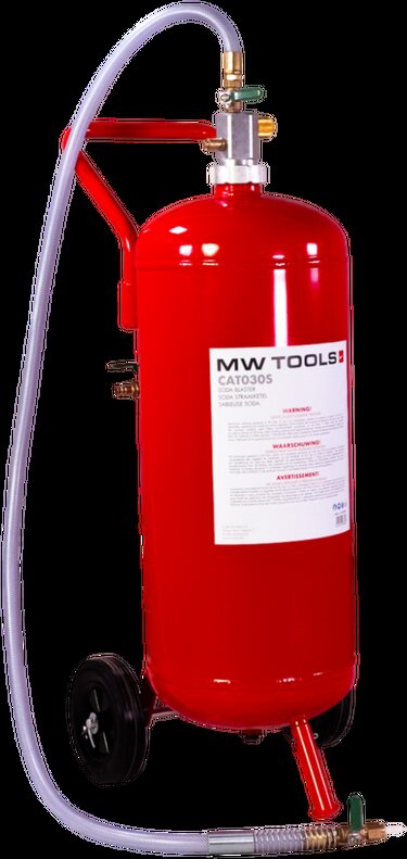 Mobiler Sodastrahlkessel + 2 Beutel mit Soda25 MW Strahlmittel