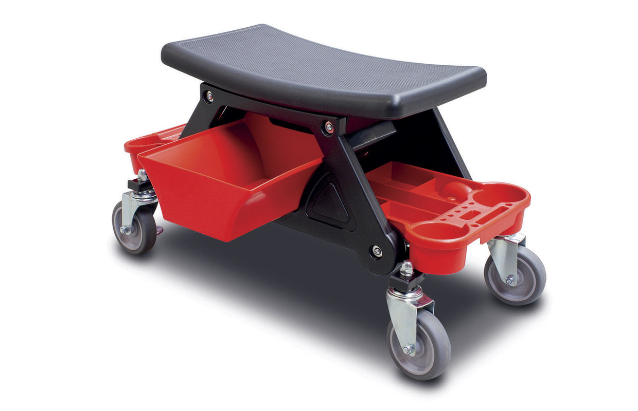 Quicklift garagedonkraft 3T med donkrafte, vogn og værkstedsskammel MW Tools