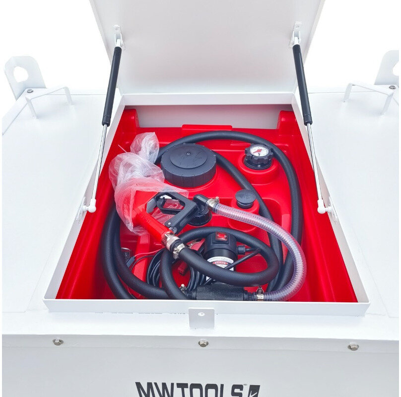 Tank Diesel metall 400l, pump 12V MW Verktyg