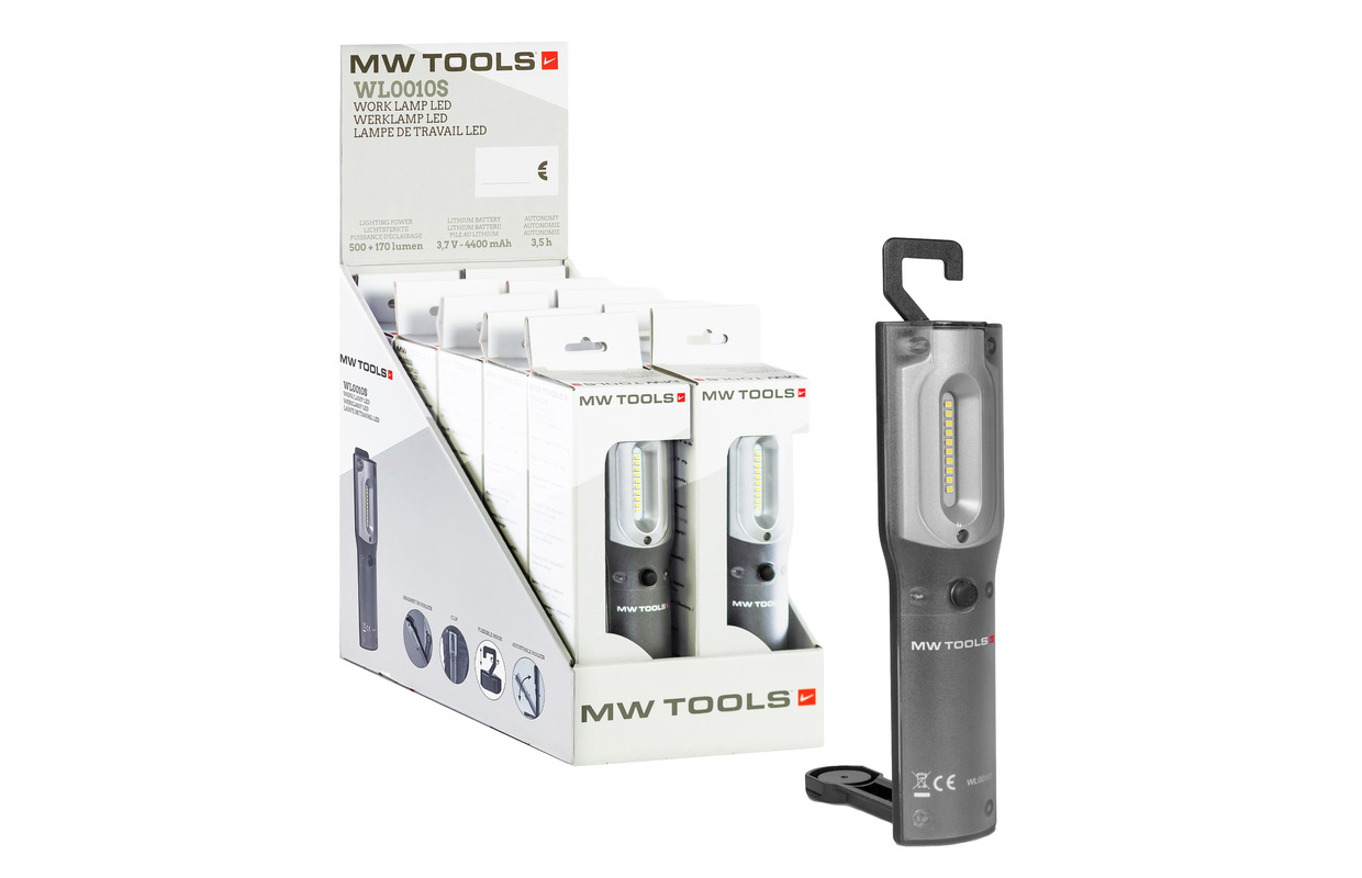 Display med 10 LED-lommelygter WL0010S MW Tools