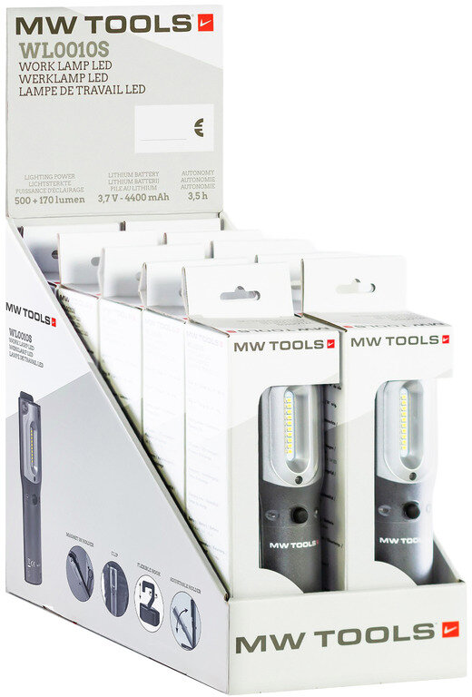 Display med 10 LED-ficklampor WL0010S MW Tools