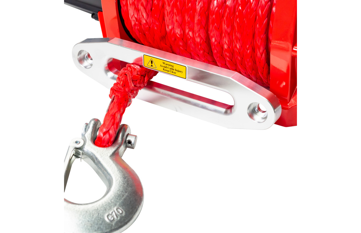24V 8164 kg 22m syntetisk kabelspil med trådløs fjernbetjening MW Tools