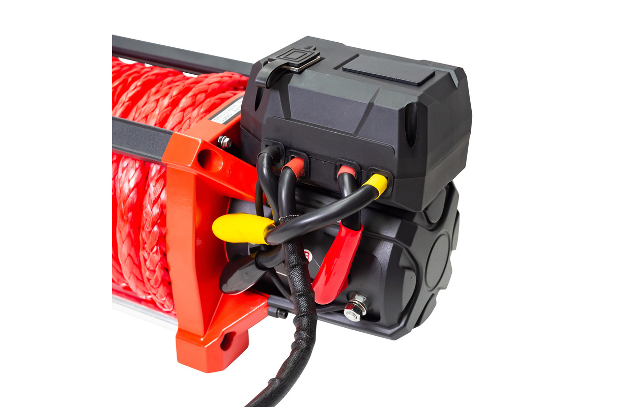 24V 8164 kg 22m syntetisk kabelspil med trådløs fjernbetjening MW Tools