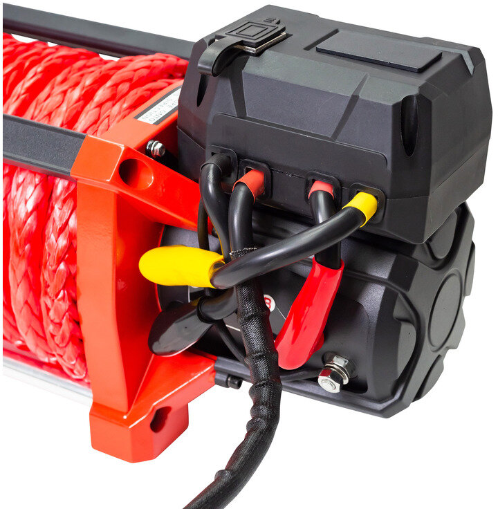 24V 8164 kg 22m Kunststoffseilwinde mit Funkfernbedienung MW Tools