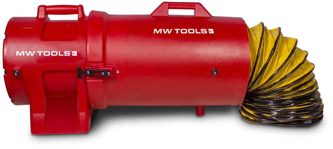 Ventilator 168W Ø 200 mm med tilbehør MW Tools