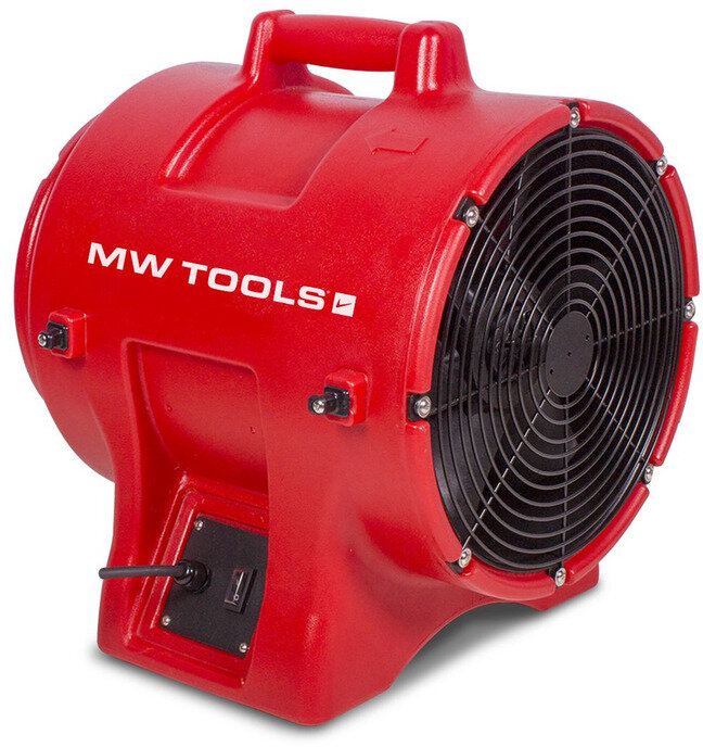 Ventilator 168W Ø 200 mm med tilbehør MW Tools