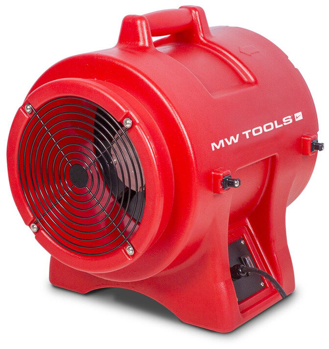 Ventilator 168W Ø 200 mm med tilbehør MW Tools