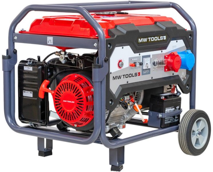 Benzingenerator 9,0 kW 3x400 V und 230 V Elektrostart 25 l Tank MW Tools