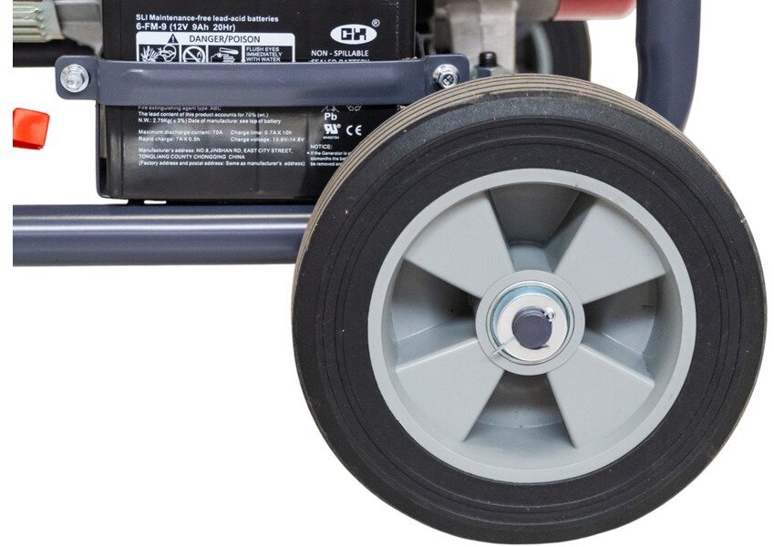 Benzingenerator 9,0 kW 3x400 V und 230 V Elektrostart 25 l Tank MW Tools