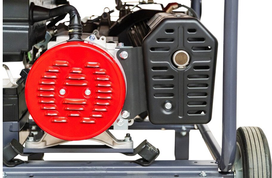 Benzingenerator 9,0 kW 3x400 V und 230 V Elektrostart 25 l Tank MW Tools