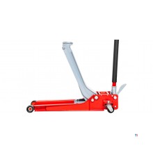 Hydraulic garage jack 2 t extra low and long with foot pedal MW Tools