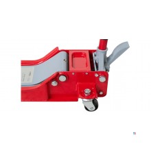 Hydraulic garage jack 2 t extra low and long with foot pedal MW Tools