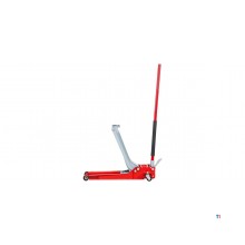 Hydraulic garage jack 2 t extra low and long with foot pedal MW Tools