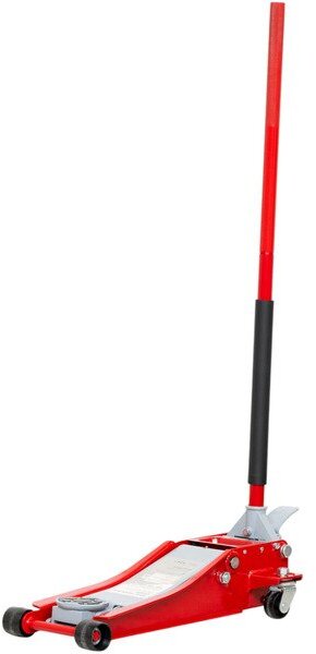 Hydraulisk garasjejekk 3 t ekstra lav og lang med fotpedal MW Tools