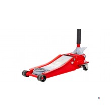 Hydraulisk garasjejekk 3 t ekstra lav og lang med fotpedal MW Tools