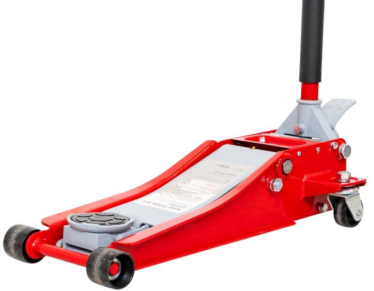 Hydraulisk garasjejekk 3 t ekstra lav og lang med fotpedal MW Tools