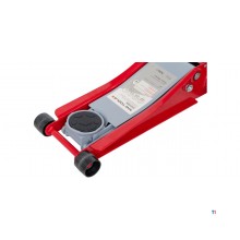 Hydraulisk garasjejekk 3 t ekstra lav og lang med fotpedal MW Tools