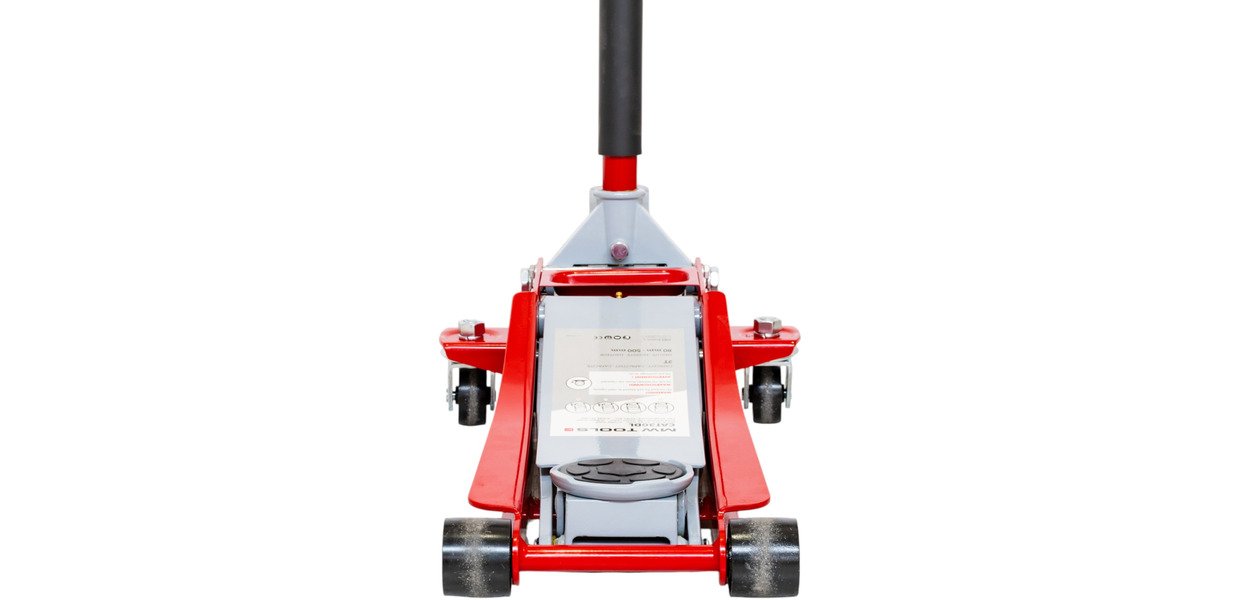 Hydraulisk garagedonkraft 3 t ekstra lav og lang med fodpedal MW Tools