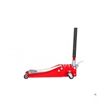 Hydraulisk garasjejekk 3 t ekstra lav og lang med fotpedal MW Tools