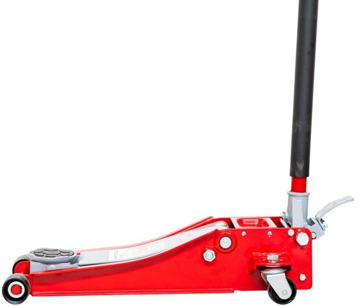 Hydraulisk garasjejekk 3 t ekstra lav og lang med fotpedal MW Tools