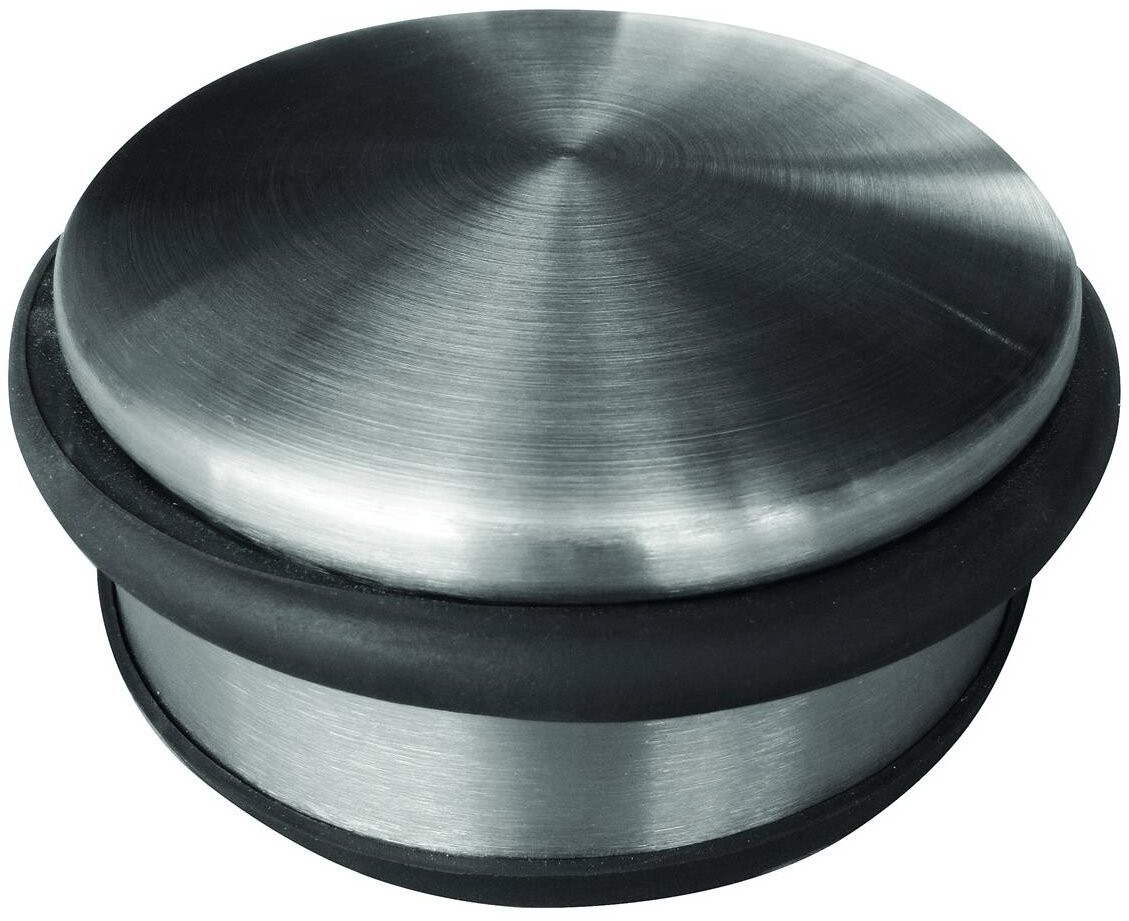 T4ALL Dørstopper rund, rustfritt stål